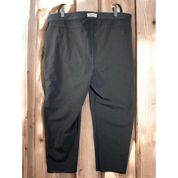 Abercrombie & Fitch The Ankle Straight Ultra High Rise Faux Leather Pants 36-22w - Picture 11 of 15